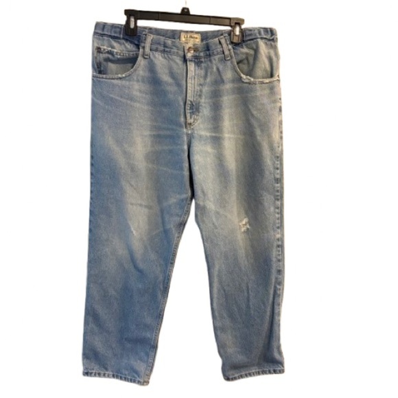 L.L. Bean Men’s Faded Comfort Waist Jeans - Picture 1 of 10